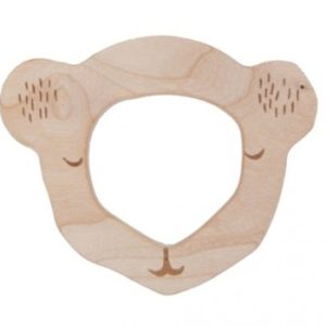 anneau de dentition en bois en forme de tête de koala